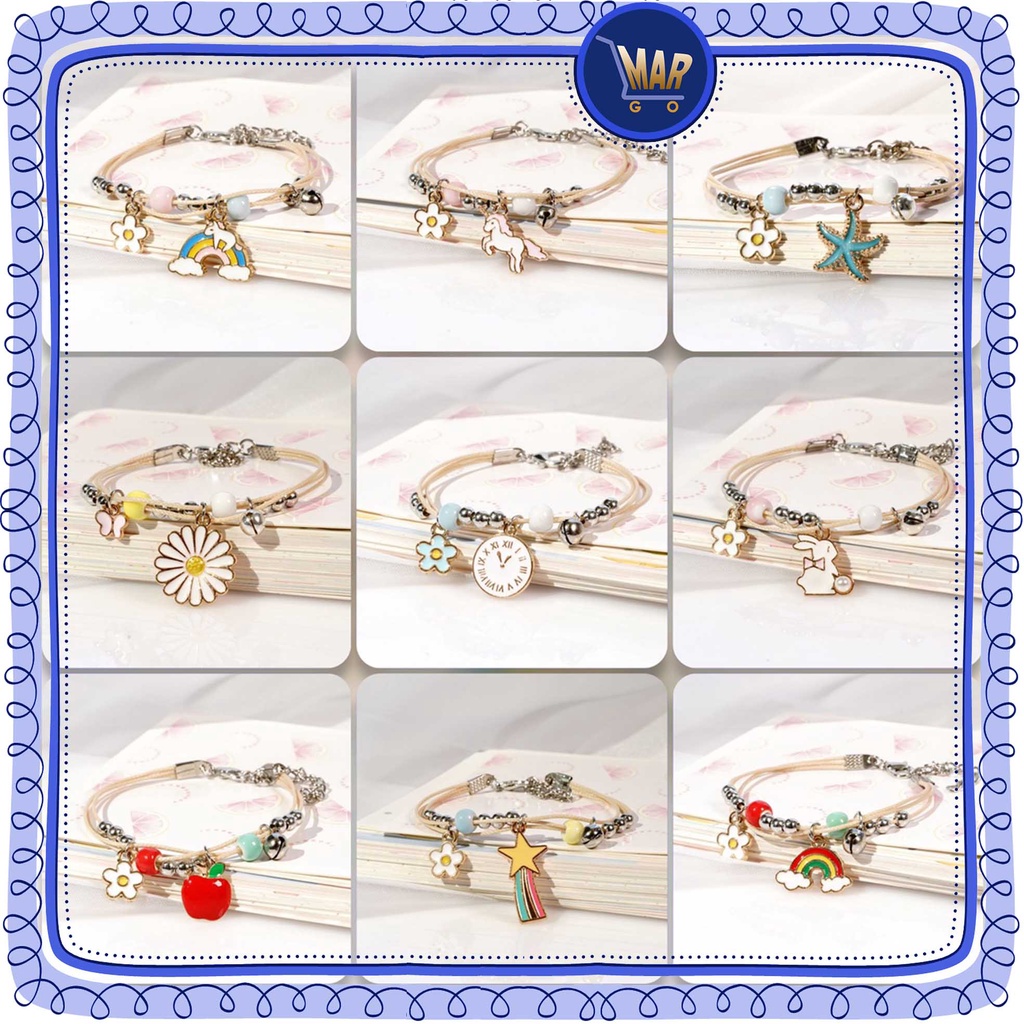 Gelang Tali Wanita Gelang Tangan Korea Gelang Vintage Gelang Sovenir