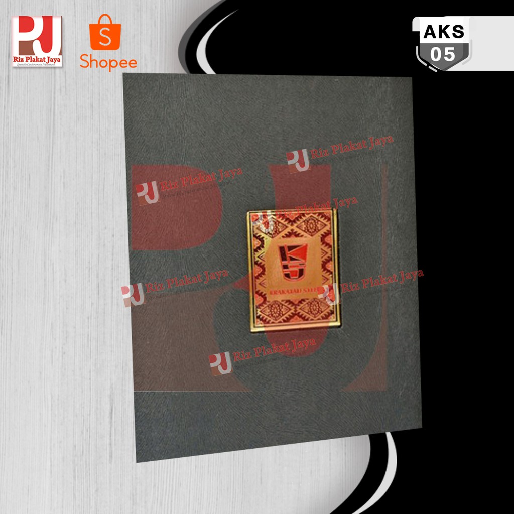 

Logo Plat Kuningan Box Paperboard Timbul