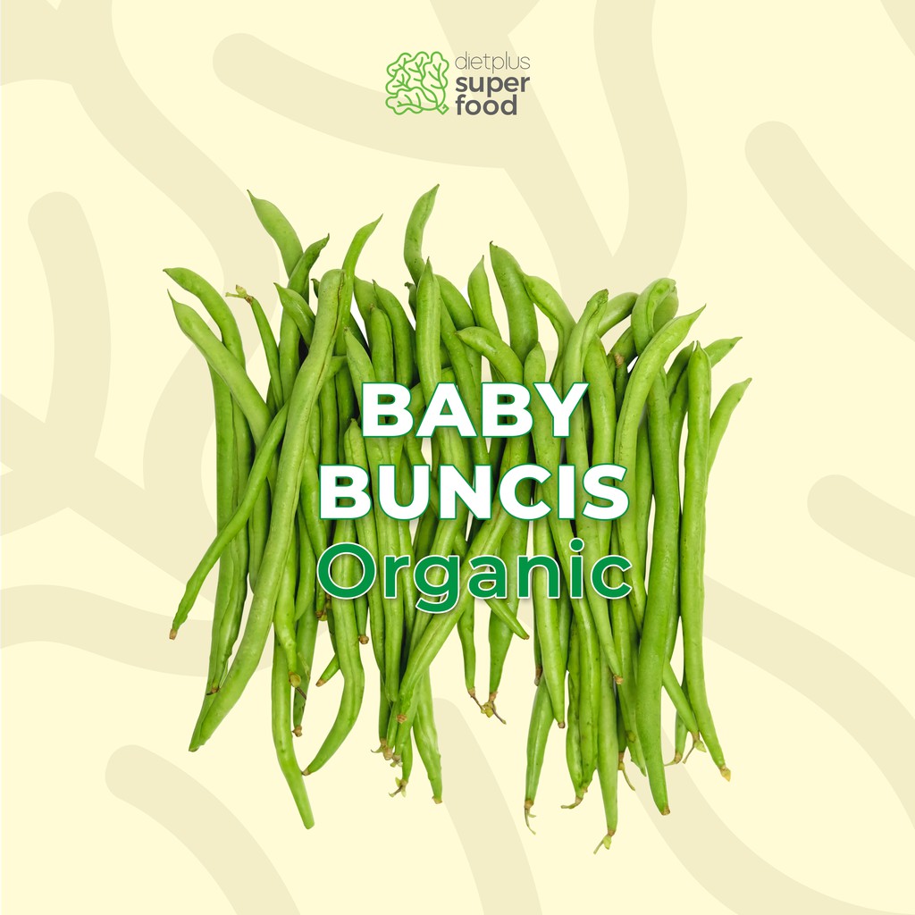 

Baby Buncis Organik Segar 200 gr / 0.2 kg Dietplus Superfood