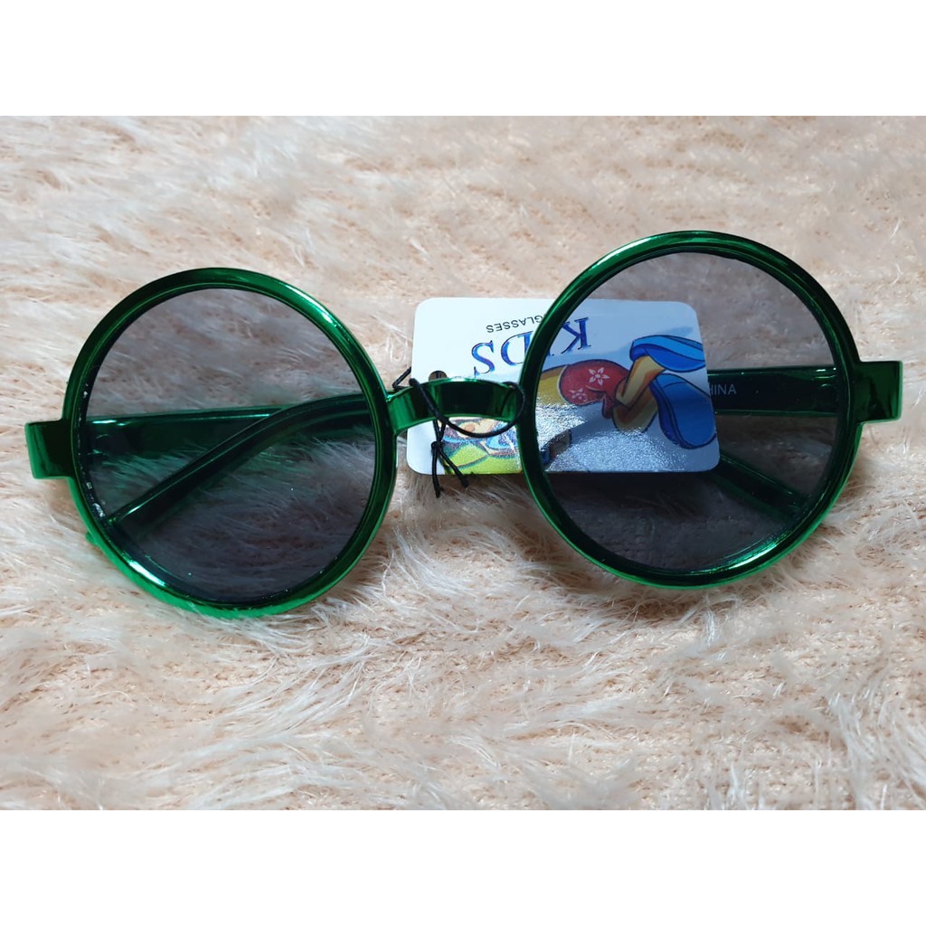 Kacamata sunglasses ANAK model bulat oval Frame Warna Warni Kacamata Anak Balita Boboho