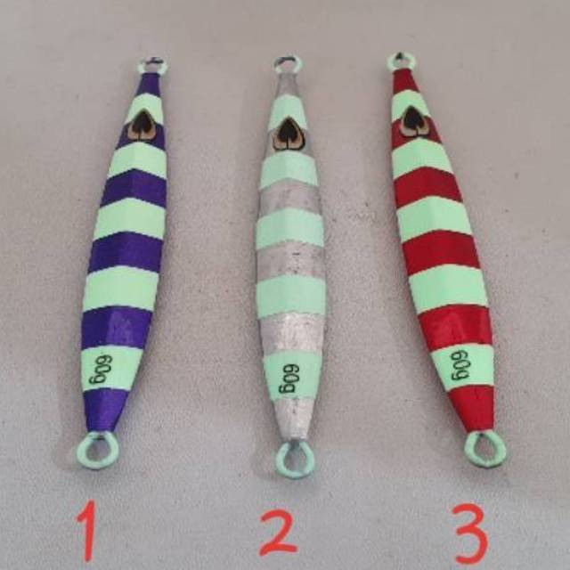 UMPAN METAL JIG 60 GRAM 60 GR Glow in the dark GID