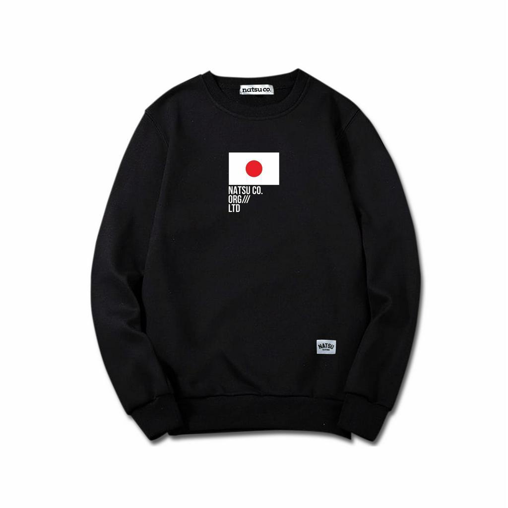 Sweater Crewneck Simple Jepang Natsu co - ORG LTD NATSU x PANDAWA HOODIE