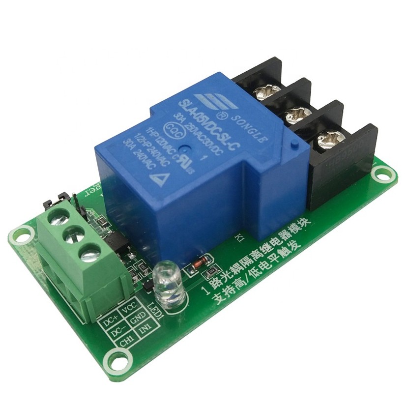 Relay module Arduino 1ch 30A Input Bisa High dan Low Active Trigger