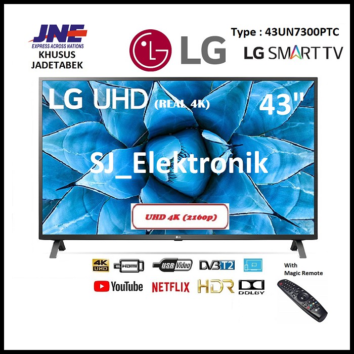 LED TV LG 43 Inch 43UN7300PTC - 43UN7300 Real 4K UHD SmartTV HDMI USB
