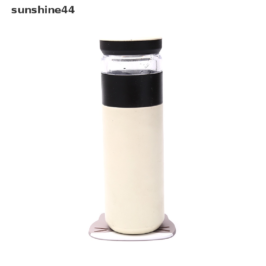 Sunshine Alas Peralatan Makan / Minum Dengan Bahan Tahan Air Dan Insulasi Thermal Gambar Kucing