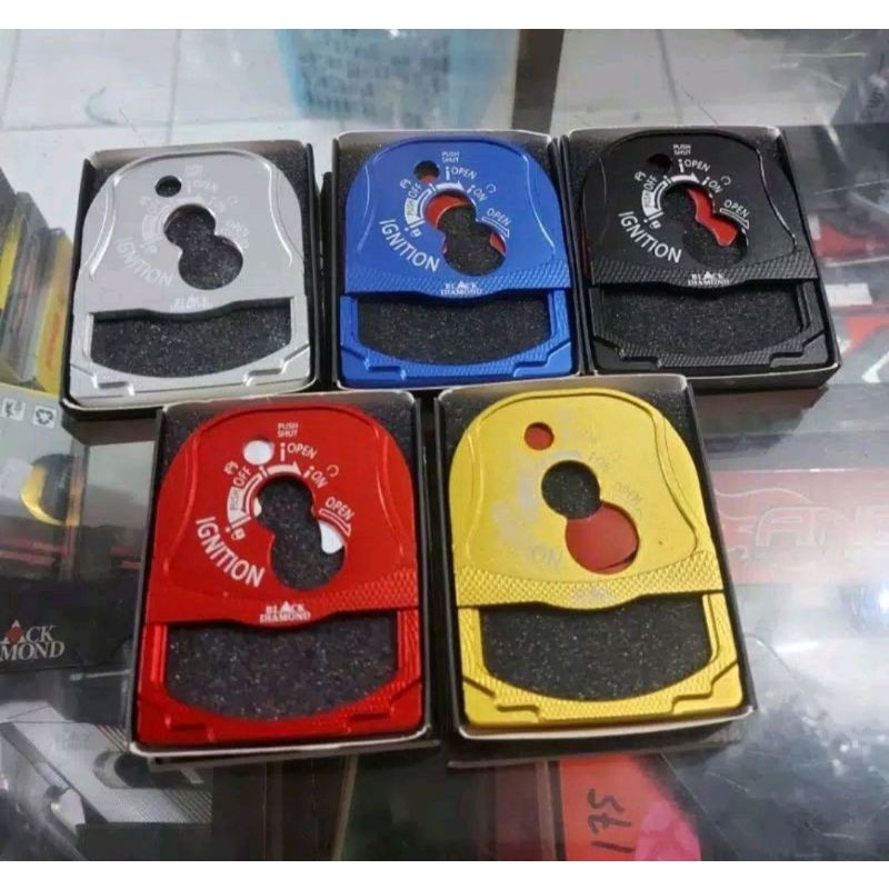 Tutup Cover Kunci Kontak Keyles All New Nmax-155 2021 / Nmax-155 2020 BLACK DIAMOND-2