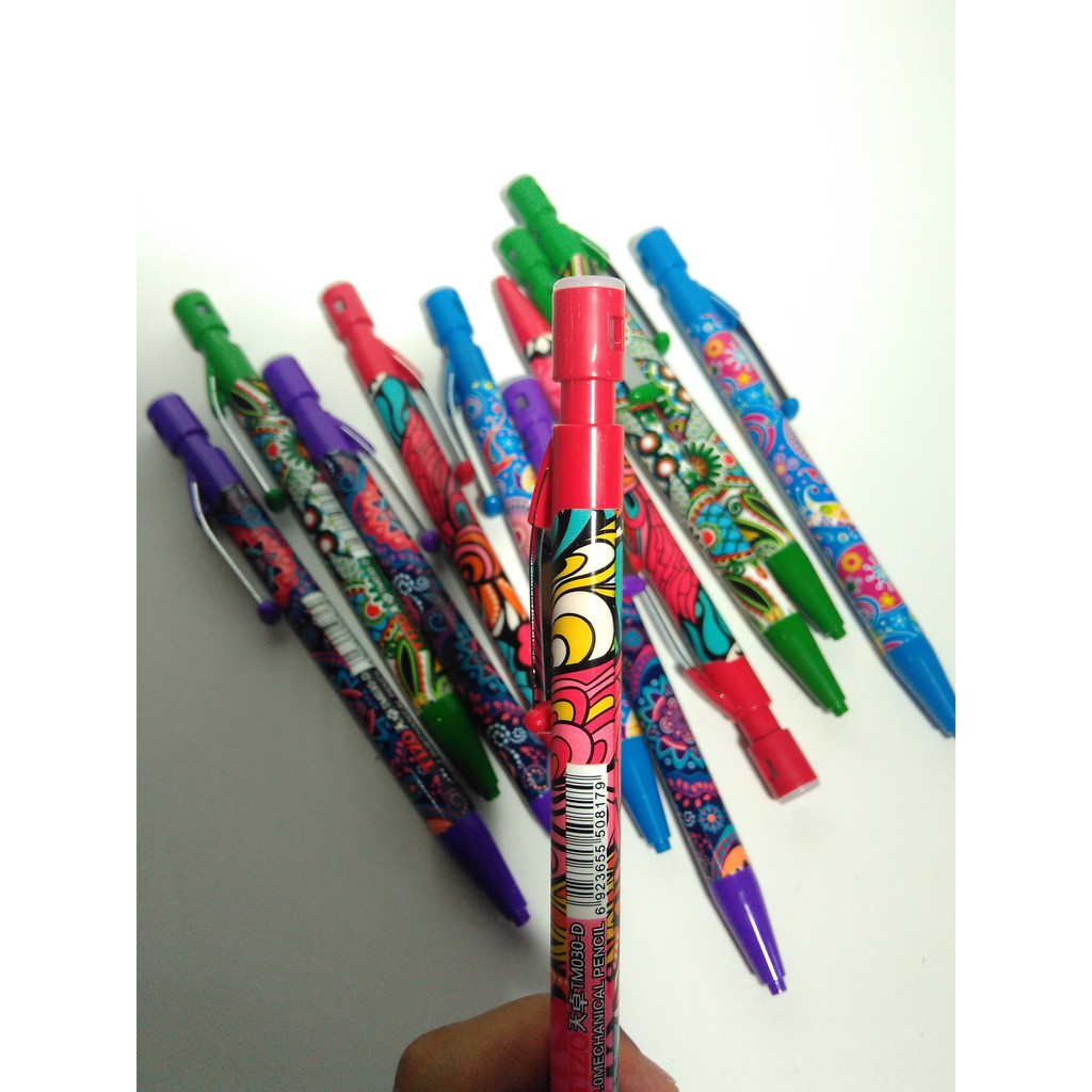 

Pensil mekanik / mechanical pencil batik tizo unik 2.0 mm tm-030d isi 12pcs