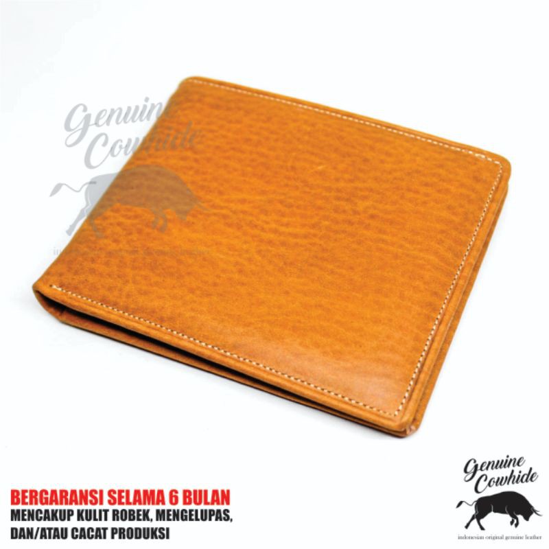 Dompet Pria Kulit Asli Model Simple 8+2 Slot Garansi 6 Bulan