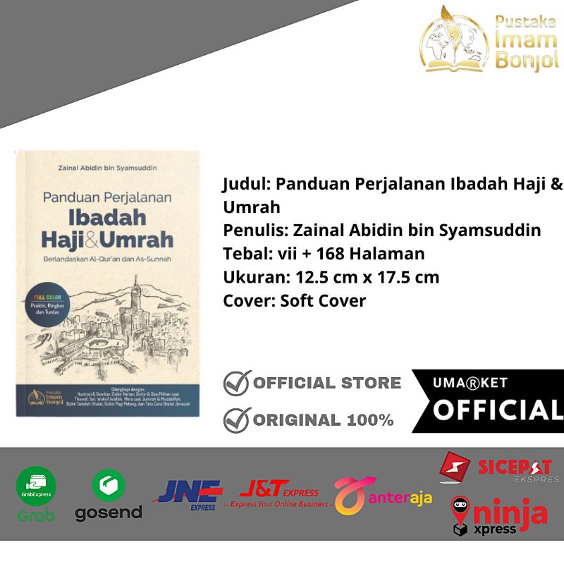 Jual Panduan Perjalanan Ibadah Haji Dan Umrah Bergambar Pustaka Imam