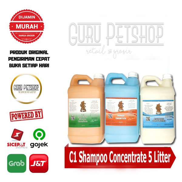 C1 Shampoo Concentrate - shampoo grooming anjing kucing 5 Liter