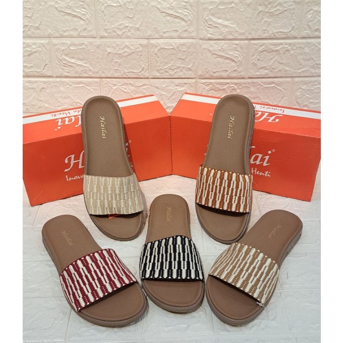 Hailai HN2 sendal rajut wanita