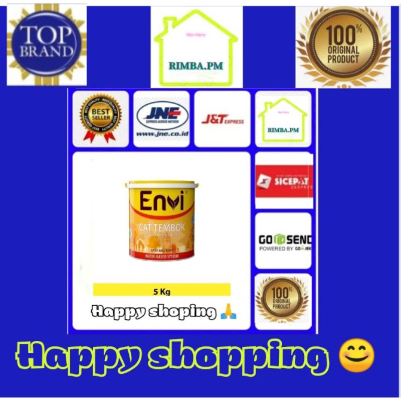 Cat Tembok Envi 5 kg Varian Warna 2