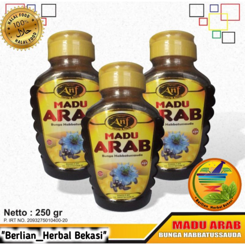

Madu Arab Nektar Bunga Habbatussauda (250gr)