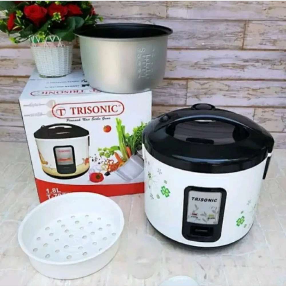 MAGIC COM Rice Cooker Trisonic T707A UKURAN 1.8 KUALITAS MANTAP