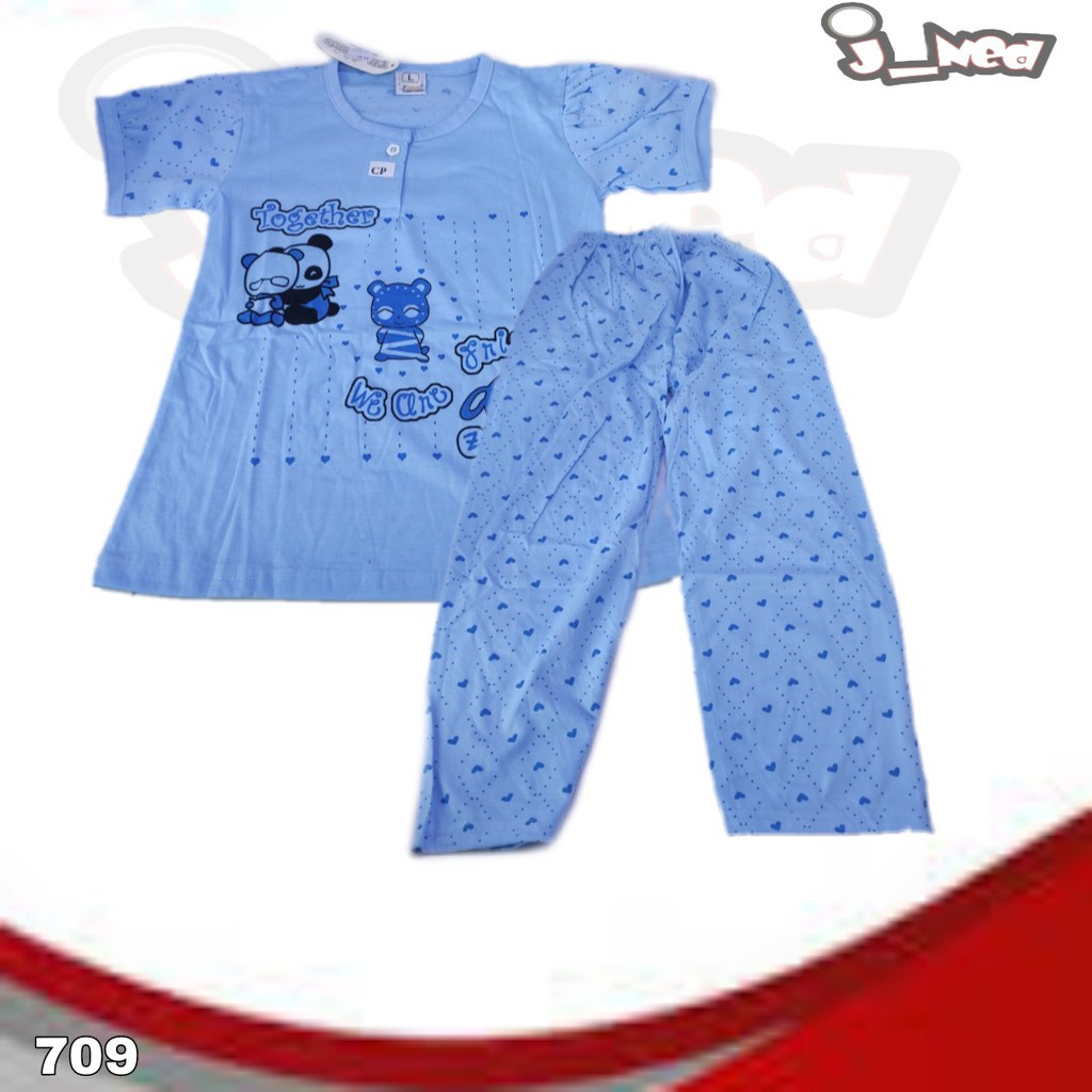 J709 | BAJU TIDUR ANAK YIMOKIDS | BAJU TIDUR MOTIF KARTUN ART AB 02