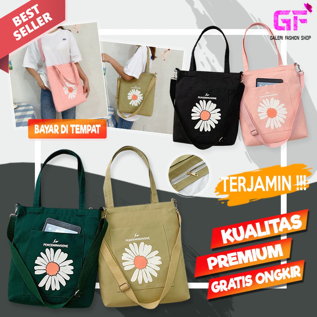 TAS SELEMPANG WANITA SLEMPANG SLING TOTE BAG BAHU FASHION WANITA CEWEK KOREA IMPORT MURAH COD GF657