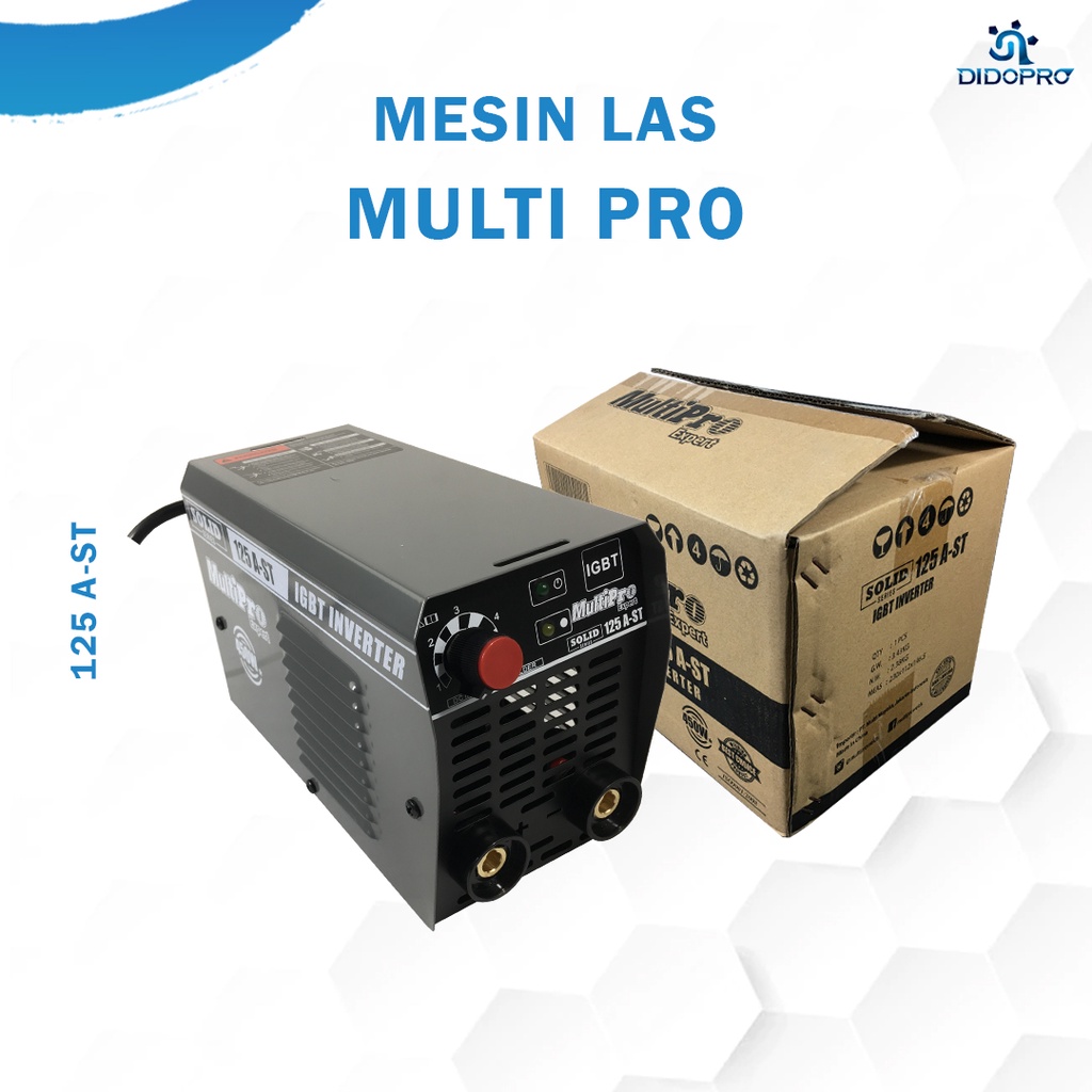 MULTIPRO SOLID 125 A-ST Mesin Travo Las Listrik Inverter 450 Watt / Mesin Las 450 Watt - Trafo Las Listrik - Inverter Las IZUMI MO 120