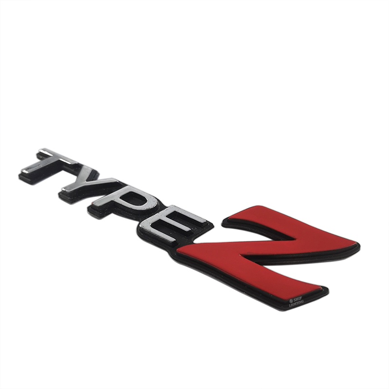 1pc Stiker Emblem / Badge Tipe Z Bahan ABS Untuk Bagasi Belakang Mobil