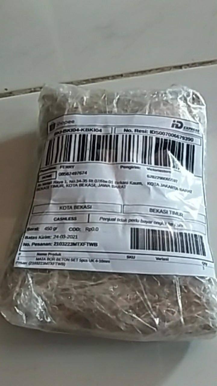 Mata Bor Beton Set 5pcs Uk 4-10mm