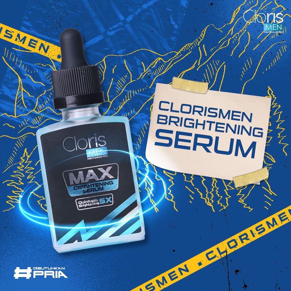 Clorismen Brightening Serum - Serum Wajah Pria Untuk Mencerahkan &amp; Memudarkan Bekas Jerawat Yang Menghitam