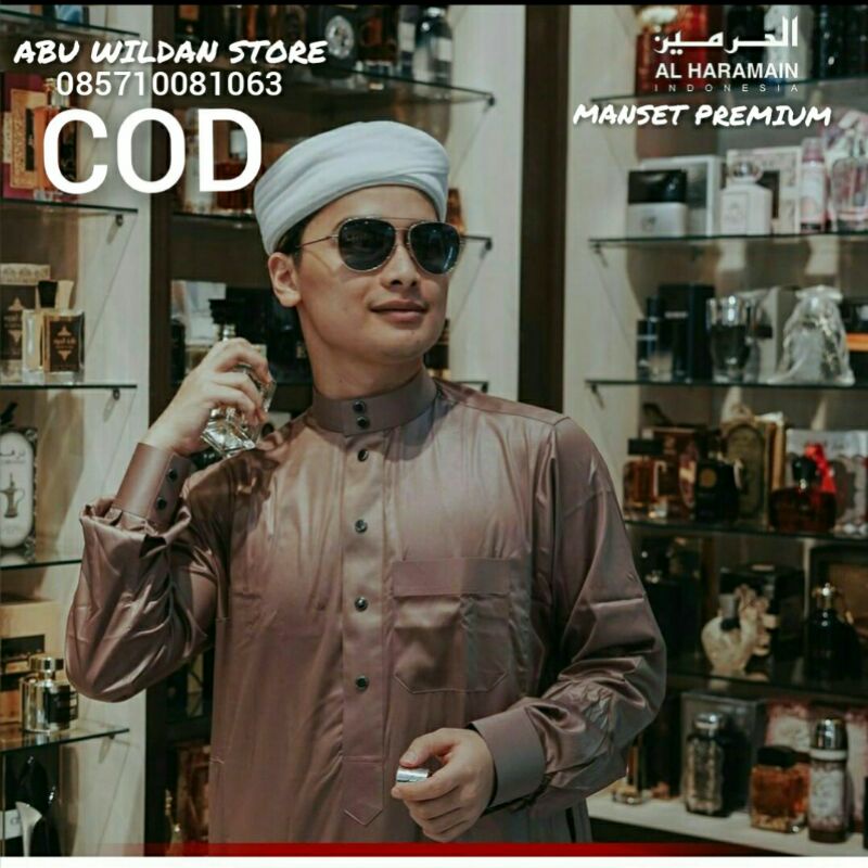 Gamis/jubah Al HARAMAIN VIETNAM/Saudi Manset Premium Ori Size 60