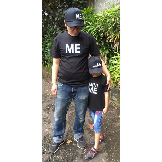 Kaos Distro Anak Dan Ayah Couple /Topi Anak dan ayah Couple ME MINIME
