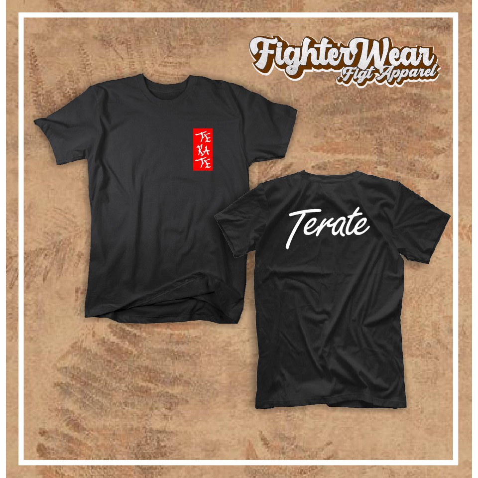 Baju Kaos Tshirt pencak silat PSHT Fighter Wear Cotton Combed 30s Kualitas Distro Termurah
