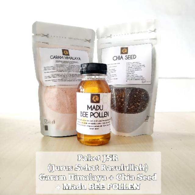 

PAKET JSR GARAM HIMALAYA, CHIA SEED, MADU BEE POLLEN