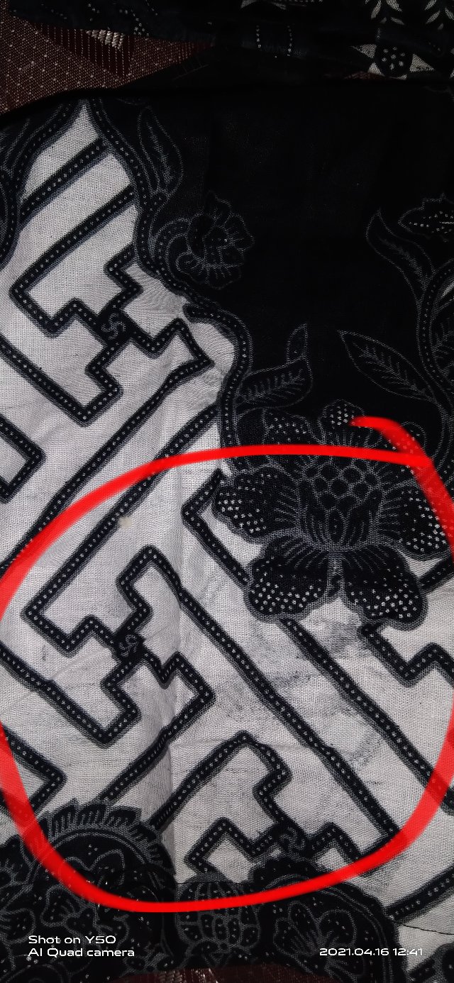 Bswart Hrb026 Kenongo Hem Batik Gunungan Hitam Putih Kemeja Batik Pria