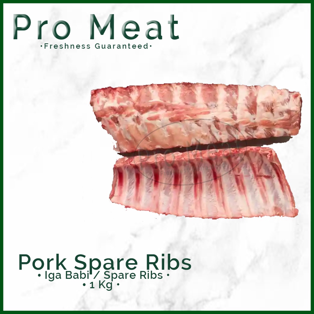 

Daging Iga Babi Murni / Spare Ribs (Whole) 1kg / Premium Quality