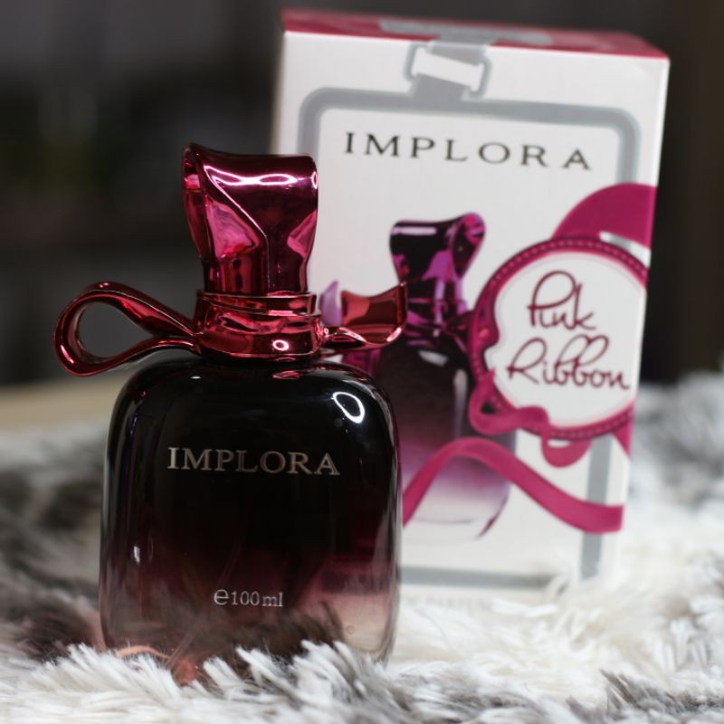 Implora Eau De Parfum Pink Ribbon Woman Rumah Cantik 354 Parfum / Body Mist Yang Memiliki Keharuman Yang Tahan Lama di Badan