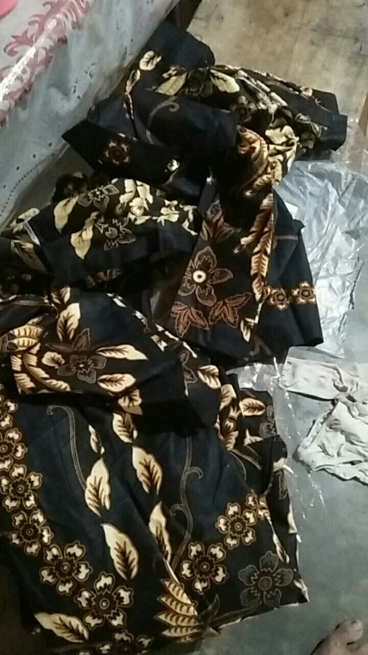 Batik Couple Keluarga Gamis Busui Motif Prasasti Batik Keluarga Seragam