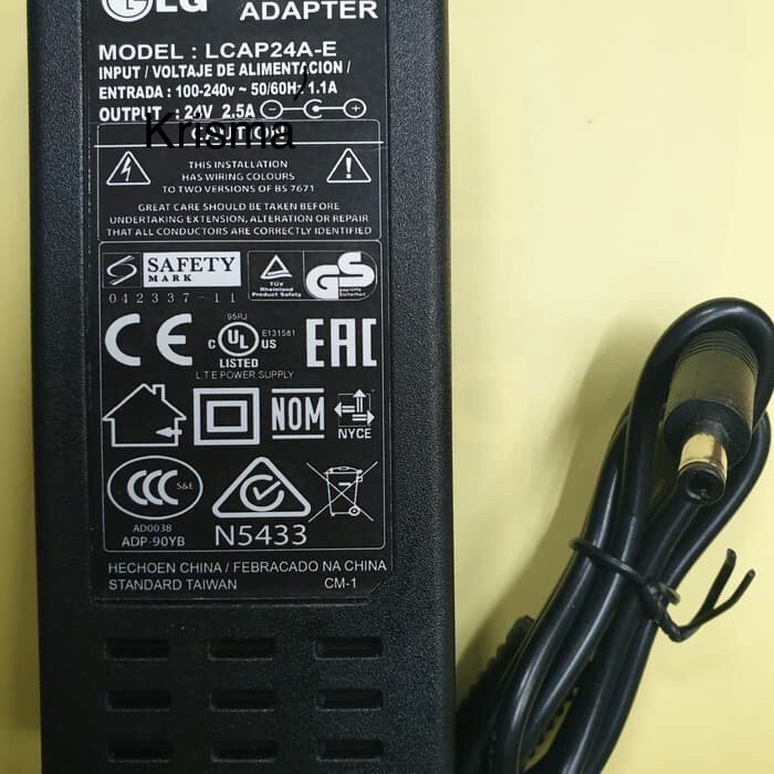 Adaptor TV LED LCD Monitor LG 24V