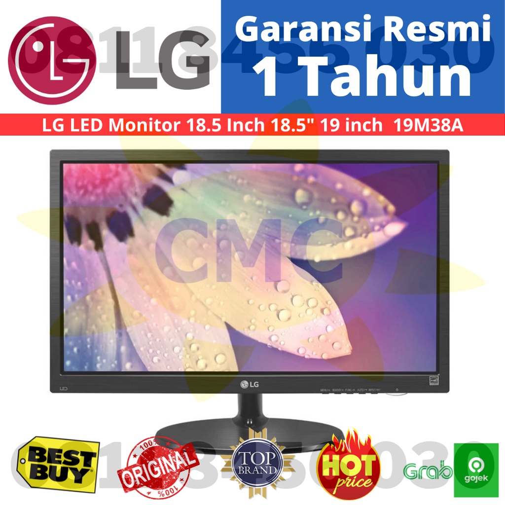 LG MONITOR LED 18.5 Inch 18.5&quot; 19 inch 19&quot; 18.5inch 19inch 19M38A 18.5&quot; RESMI