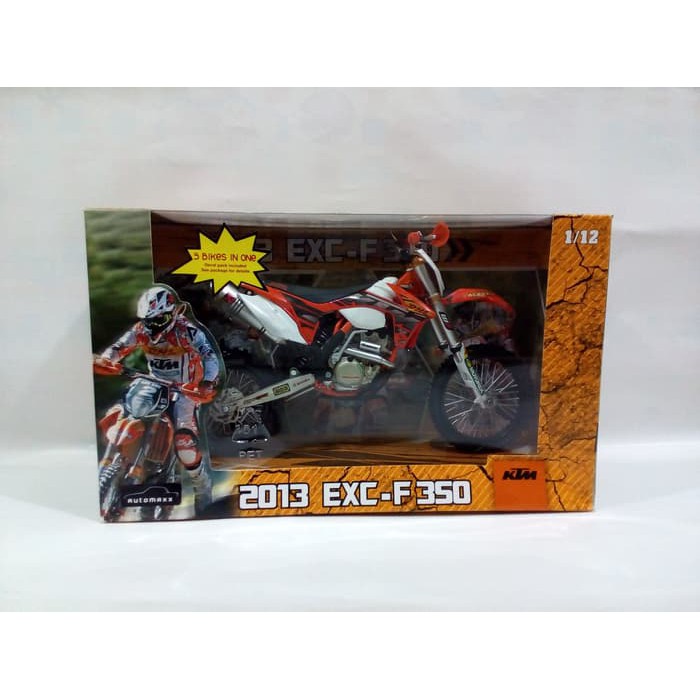 Diecast Miniatur Motor Trail KTM 2013 EXC-F 350 Replika Motor Murah