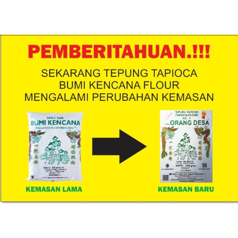 

TEPUNG SAGU TANI BUMI KENCANA 1000G//HARVESTMART