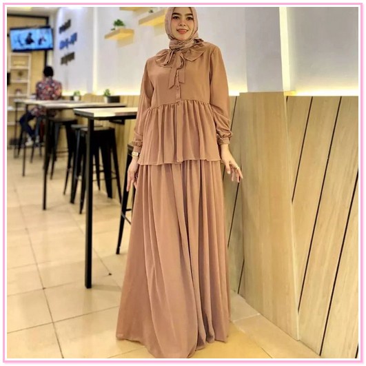 Gamis Kekinian Murah Jumbo Games Polos Games Remaja Ghamis Muslim Baju Muslim Perempuan Bju Sarii Ce