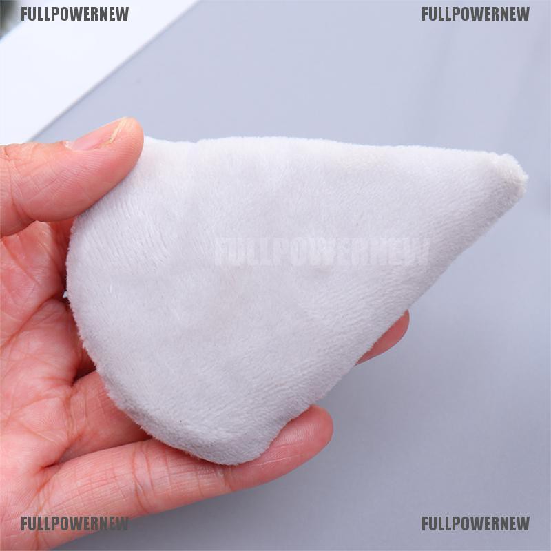 [COD] Mini Triangle Velvet Facial Face Puff Cosmetic Makeup Cotton Satin Puffs Sponge [FLID]