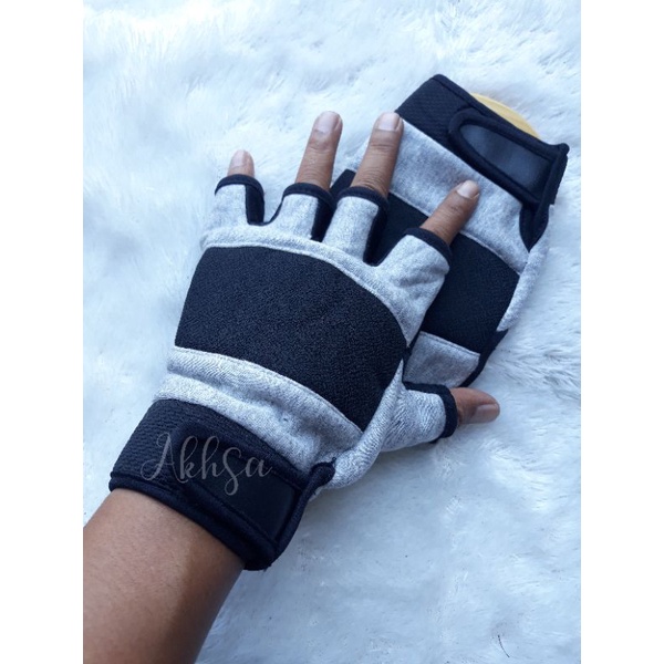 sarung tangan sepeda motor_sarung tangan motor_sarung tangan sepeda_sarung tangan pria half finger
