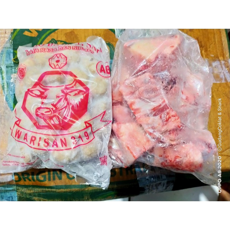 PAKET MURAH ISI BAKSO WARISAN 50pc & TULANG IGA SAPI KILCOY 1kg