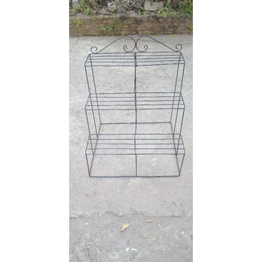 rak serbaguna/rak bunga besi/standing pot/rak sepatu/rak susun 3/rak bunga tingkat