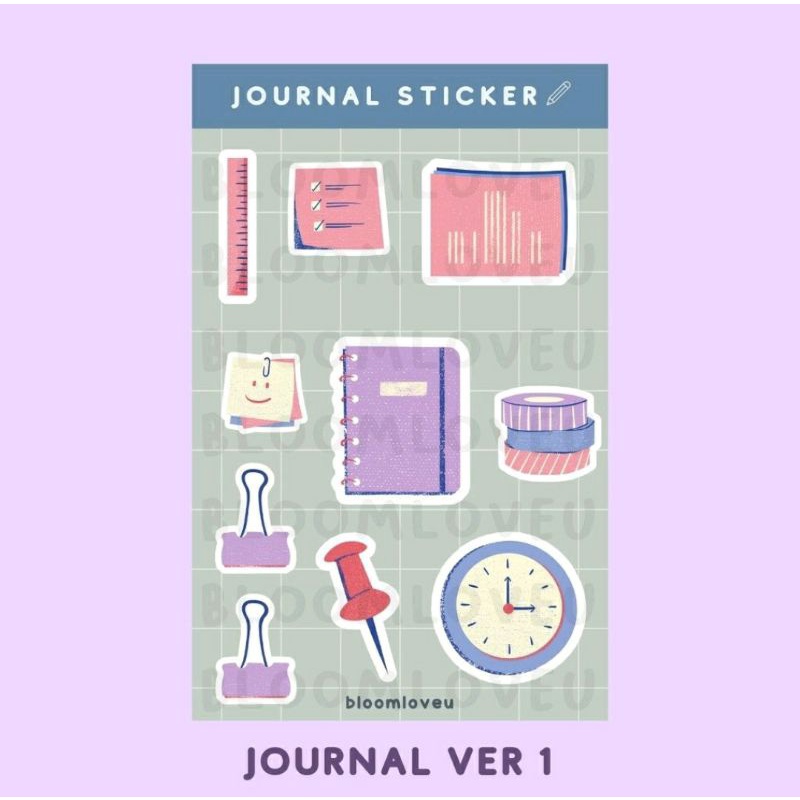 

Sticker aesthetic Journal Stationary