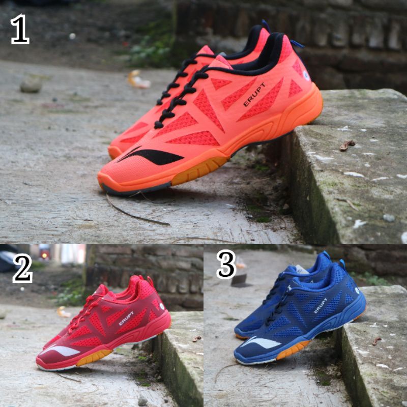 sepatu sport badminton lining erupt premium terbaru/sepatu tenis/sepatu olahraga pria
