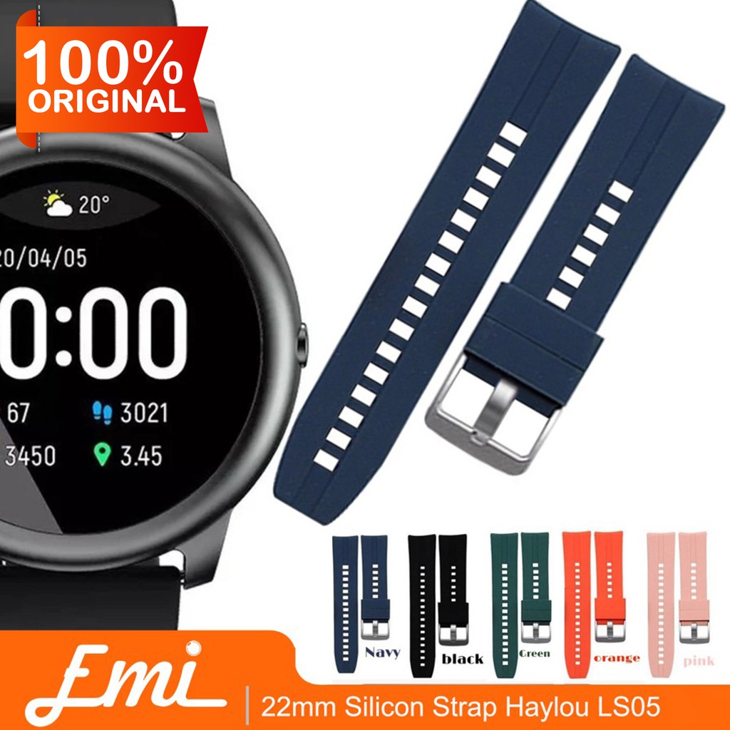 22mm Silicon Strap buat Haylou LS05 Smartwatch Tali kualitas terbaik