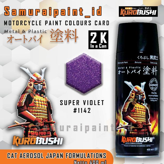 samurai paint super violet 1142 ungu metalik cat aersol pilox semprot Termurah