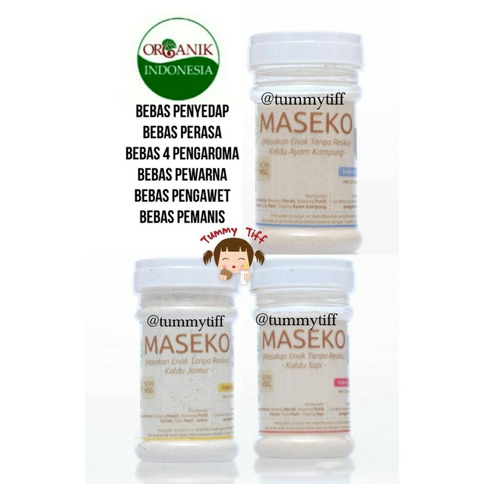 

ds001vv Maseko Kaldu Sapi Organik 100Gr Non Msg Lingkar Organik Fsfs201