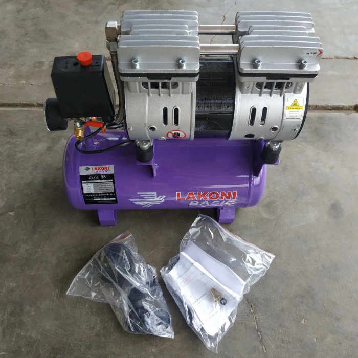 Mesin-Kompresor-Listrik-Oiles-Oiless-Silent-3/4-HP-Lakoni-Basic-9S