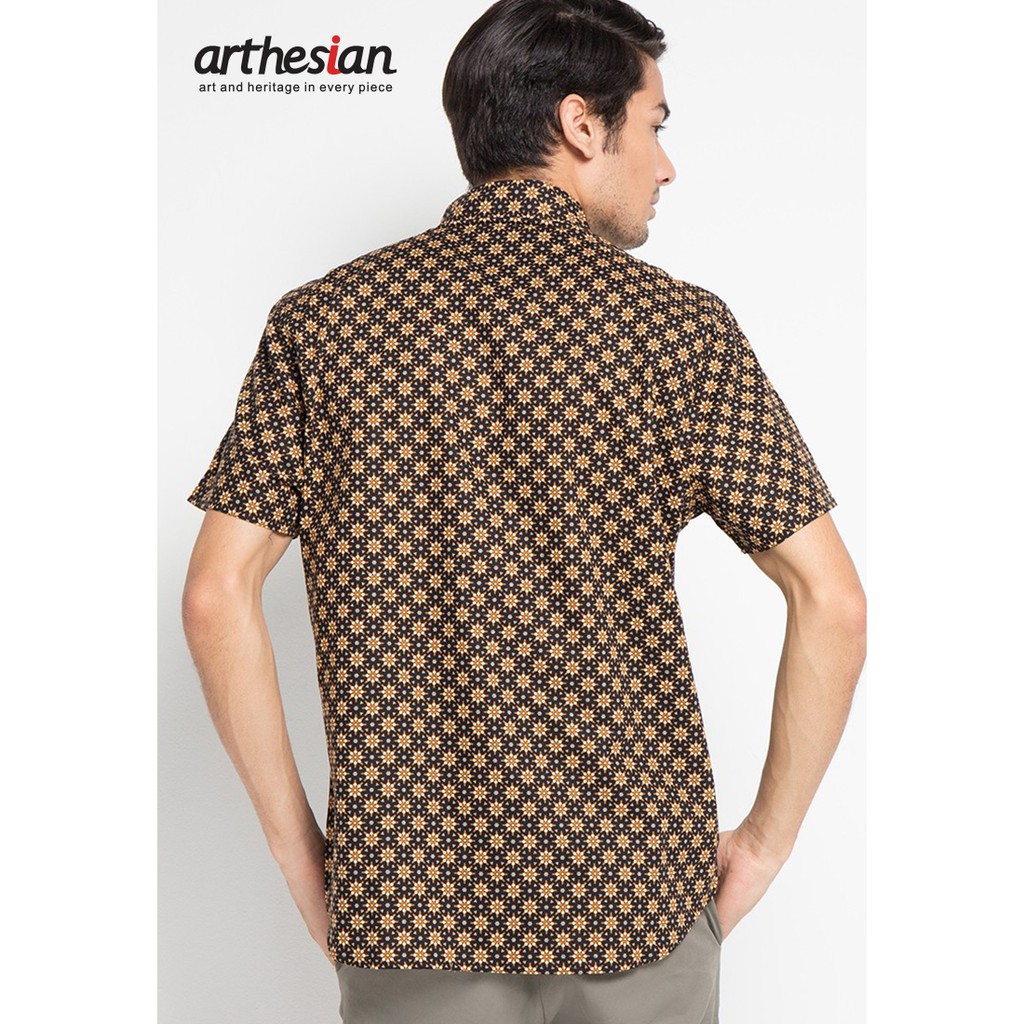 [Arthesian] Kemeja Batik Pria  - Nitik Truntum Batik Printing