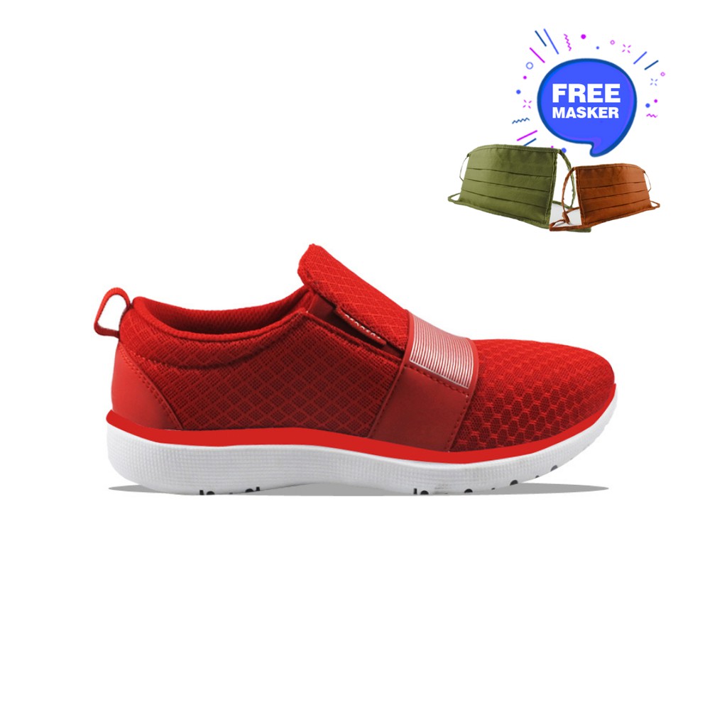 TREKKERS Sneakers Wanita SL-CHROME Putih - Merah / Ramayana Jatinegara