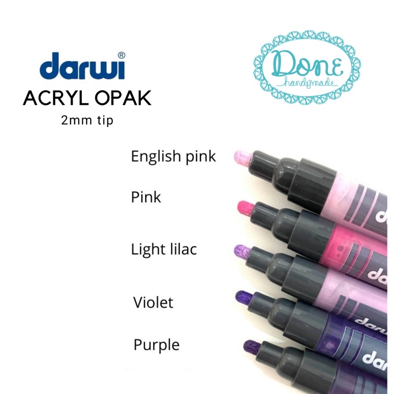 darwi marquer ACRYL opak acrylic pen alat lukis resin Cat lukis opak 1